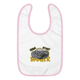 Team Honey Badger Embroidered Baby Bib