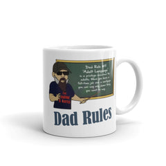 Dad Rules Coffee Cup